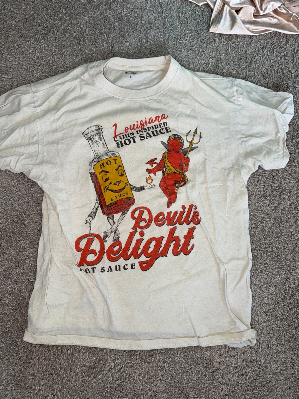 Devil's Delight White Graphic Short Sleeve Tee